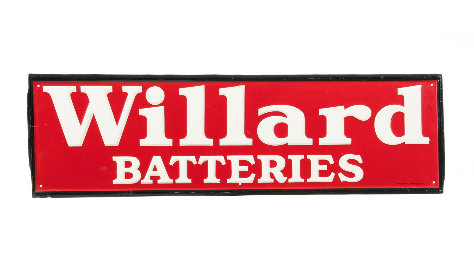 Willard Batteries Horizontal Sign (1 of 3)