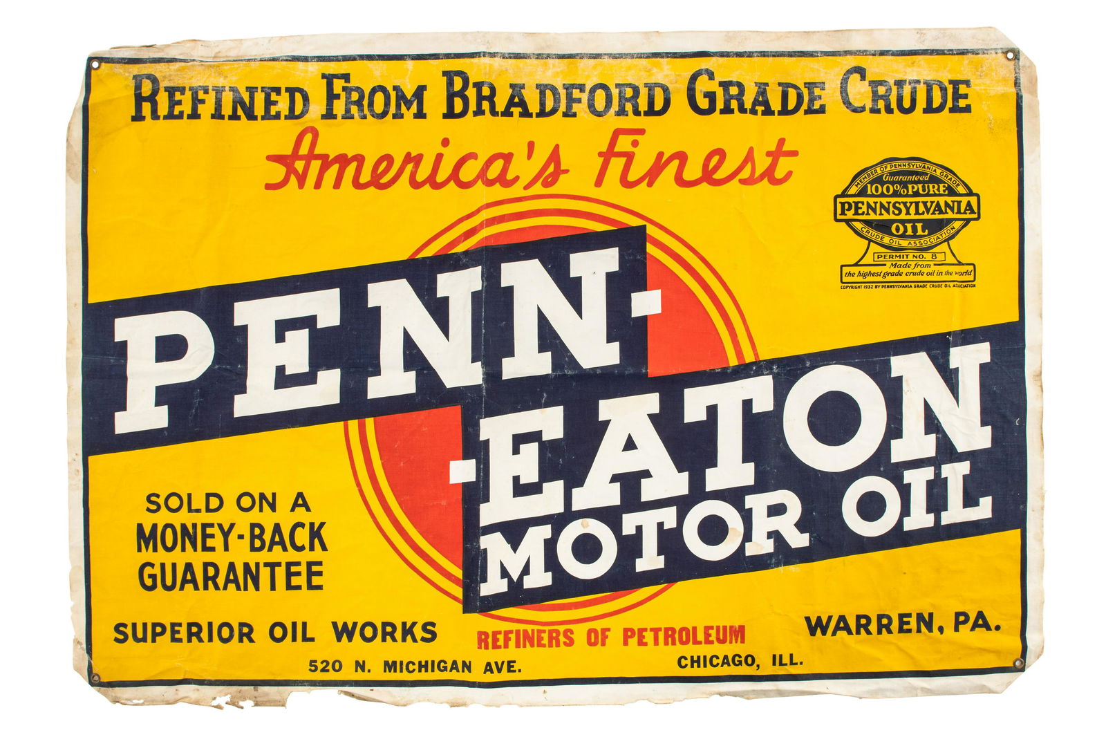 Penn-Eaton Motor Oil Banner (1 of 1)