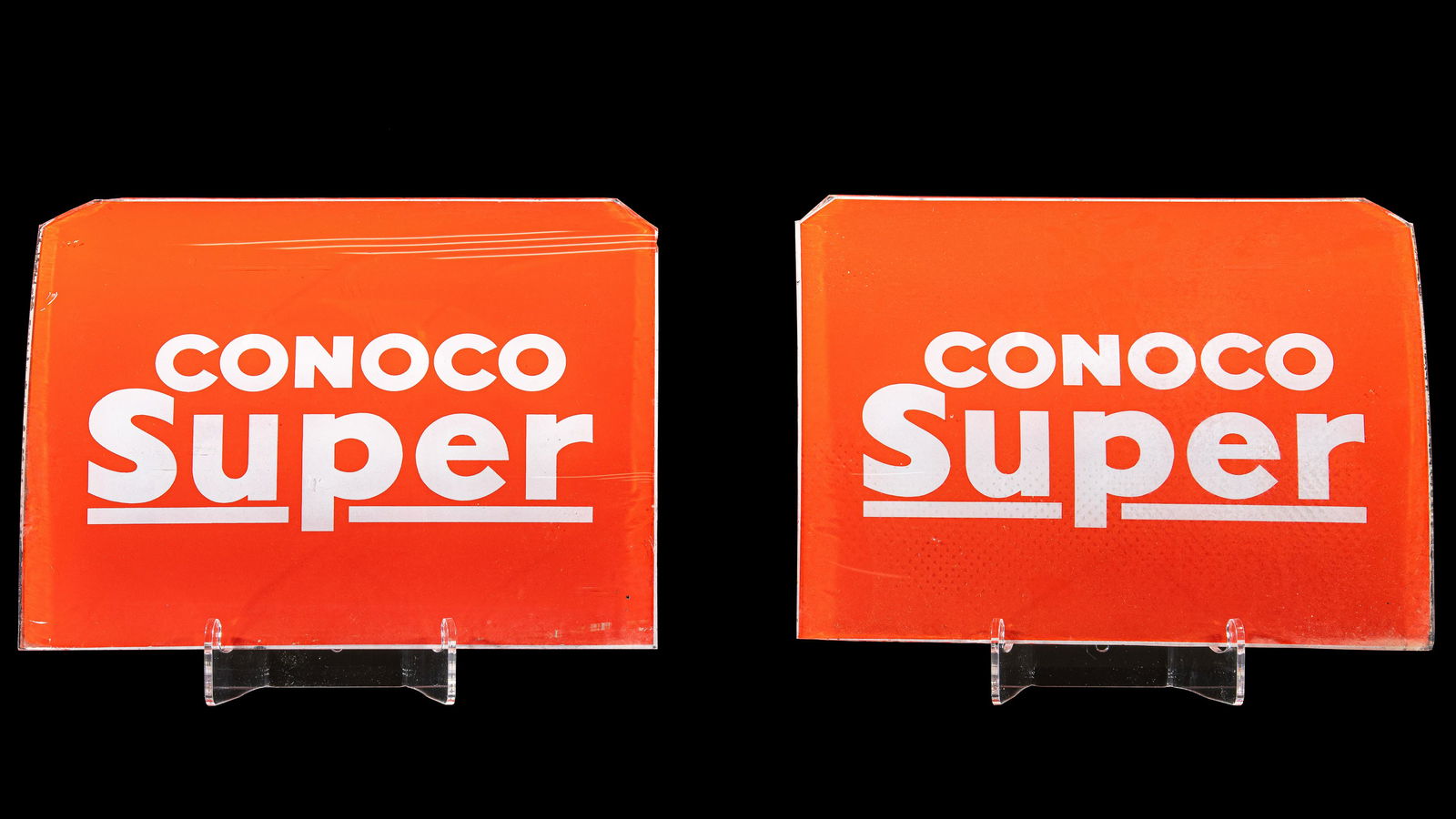 Lot Of 2 Conoco Super National A38 Ad Glass (1 of 3)