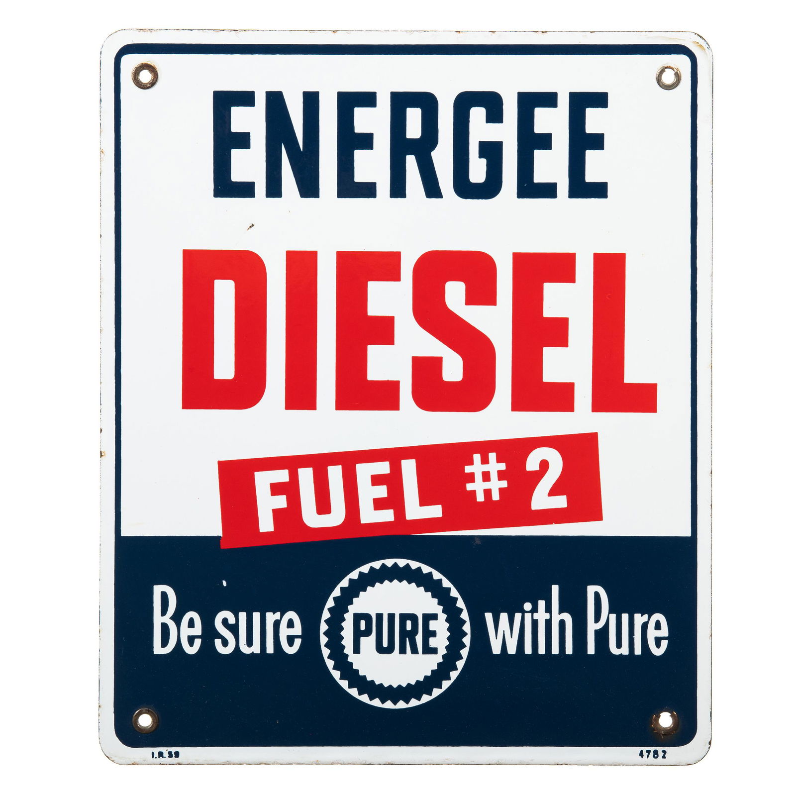 Pure Energee Diesel Fuel #2 Gas Pump Plate (1 of 2)