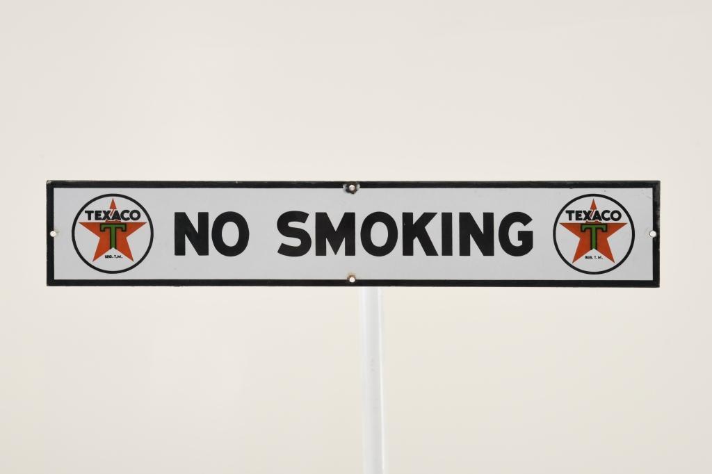Texaco No Smoking Sign (1 of 2)