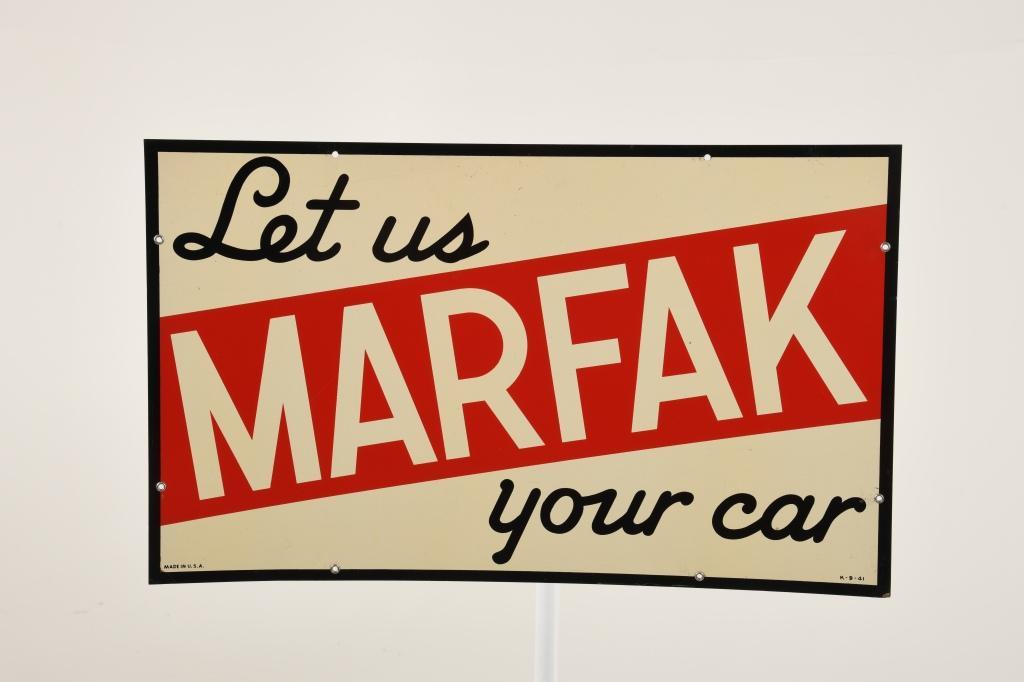 Texaco Marfak Lubrication Sign (1 of 2)