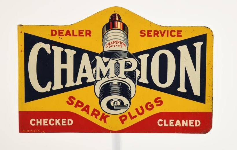 Champion Spark Plugs Flange Sign (1 of 2)