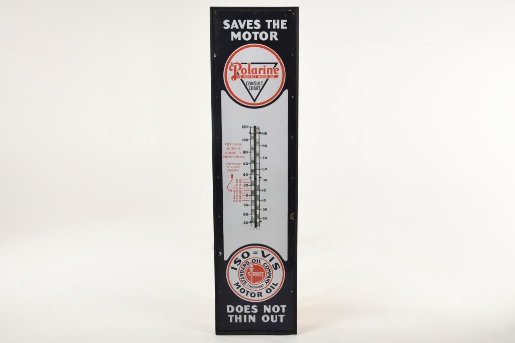 Standard Oil Polarine Thermometer Sign (1 of 2)