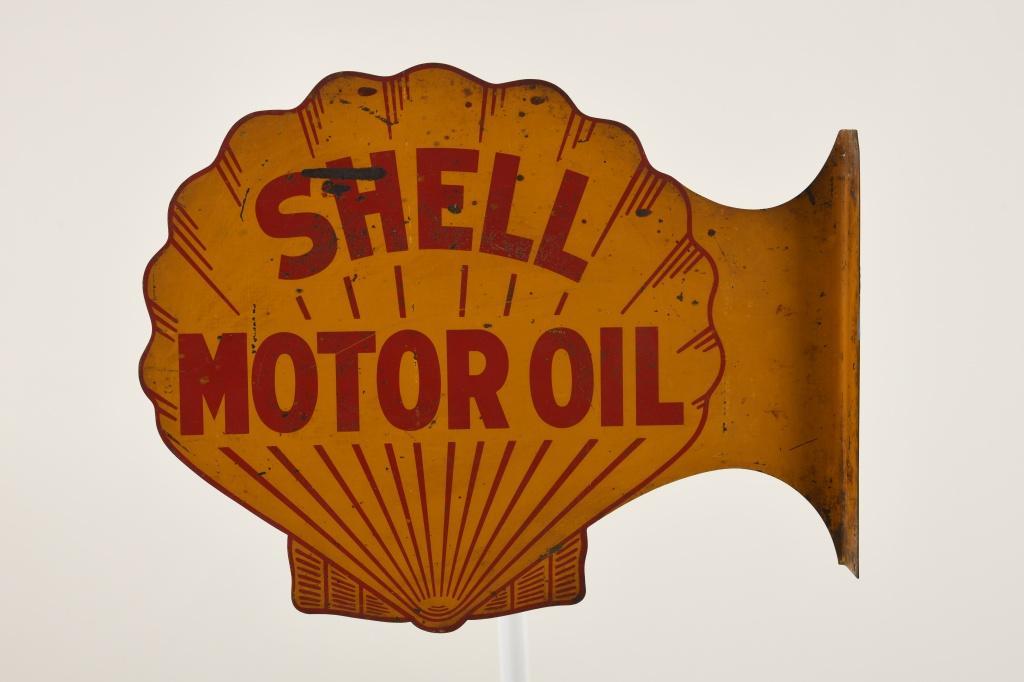 Early Shell Motor Oil Sign (1 of 2)