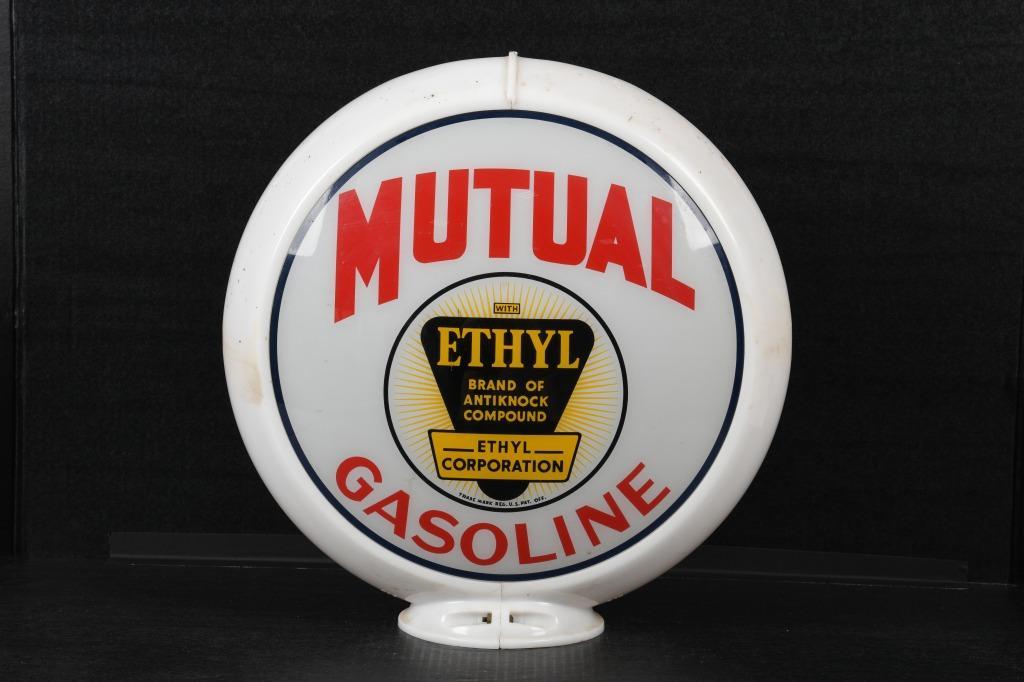 Mutual Ethyl Gasoline Gas Pump Globe (1 of 2)