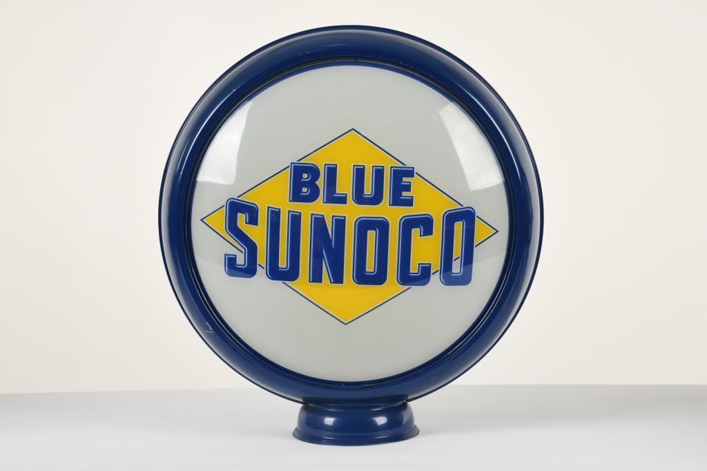 Blue Sunoco 15" Gas Pump Globe (1 of 2)