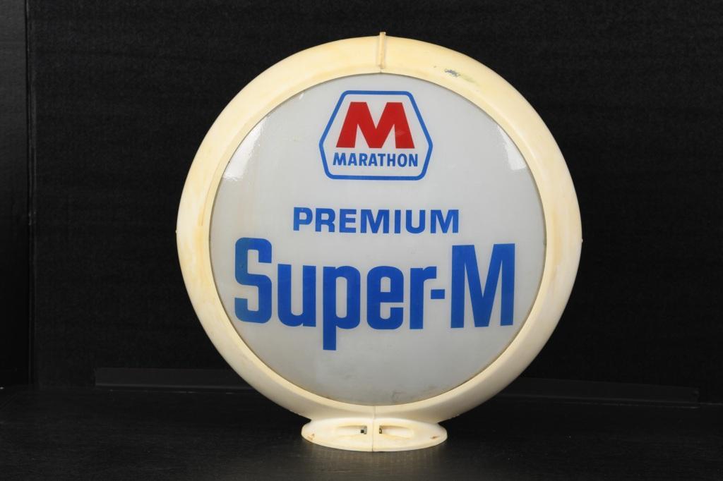 Marathon Mile-Maker Gasoline 13.5/" Gas Pump Globe Lenses 1 Pair