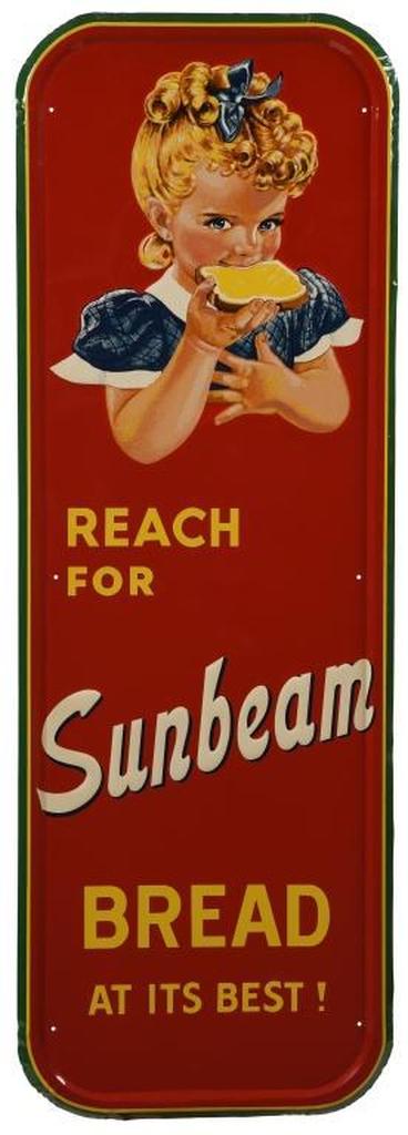 Reach For Sunbeam Bread Vertical Sign (1 of 2)