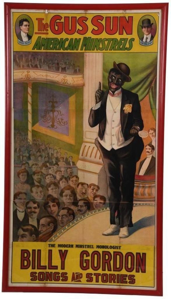 The Gus Sun American Minstrels Framed Poster Billy (1 of 1)
