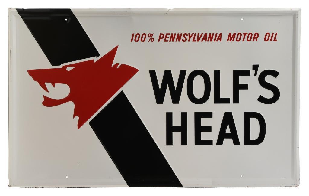 Wolf's Head Horizontal Sign (1 of 2)