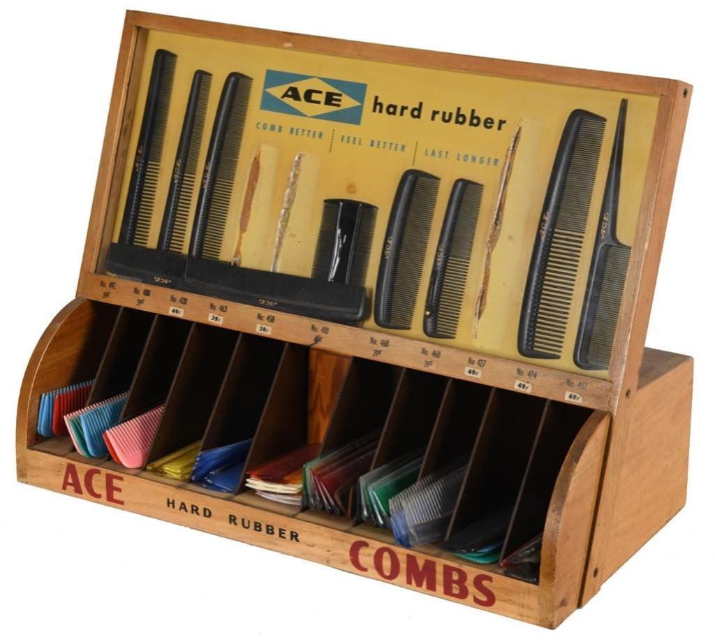 Ace Hard Rubber Comb Display (1 of 4)