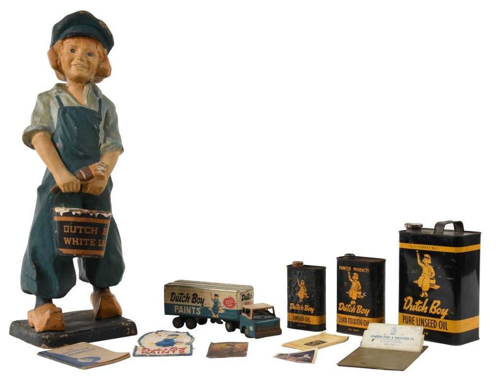 Dutch Boy Figure & Advertising Lot (1 of 2)