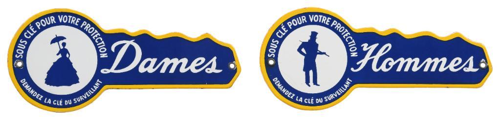 Lot Of 2 Sunoco Restroom Sign (1 of 2)