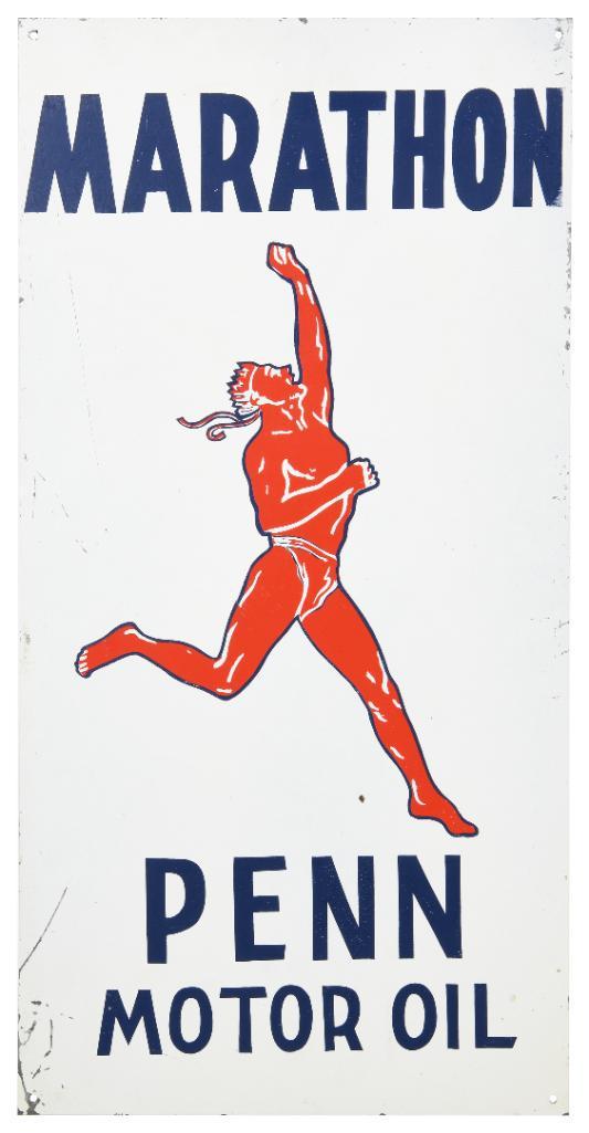 Marathon Penn Motor Oil Sign (1 of 2)