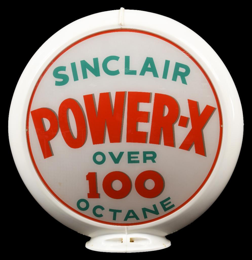 Sinclair Power-X Over 100 Octane Gas Pump Globe (1 of 2)