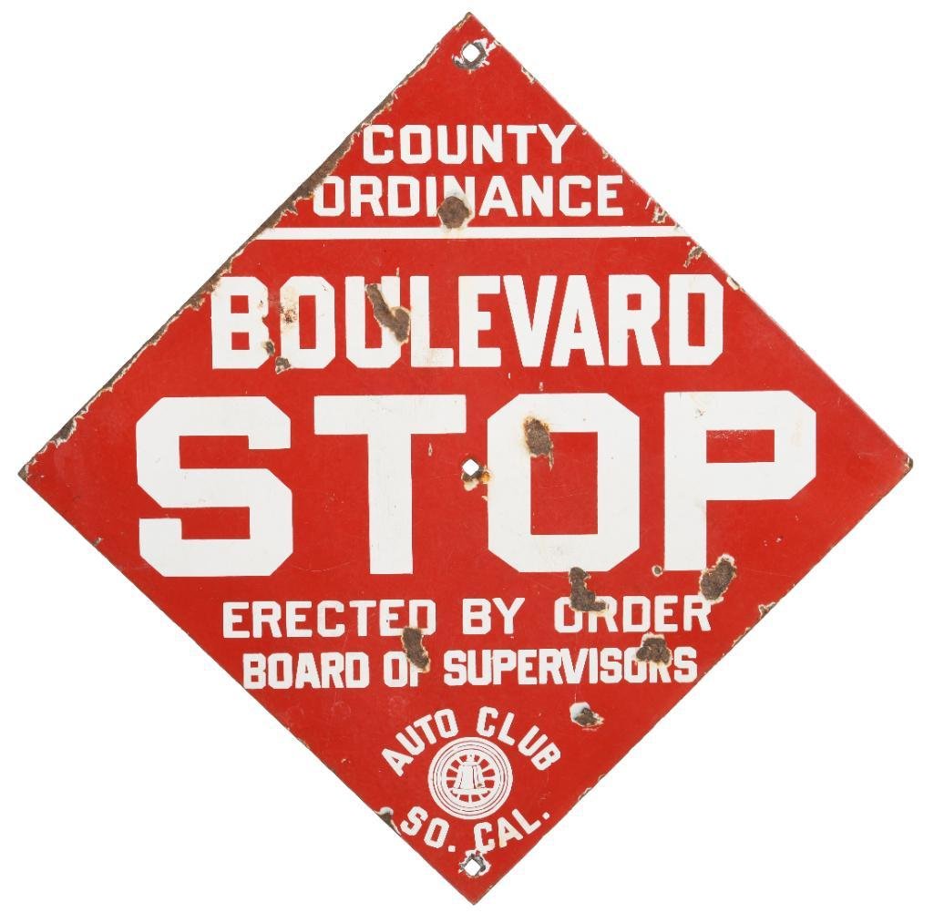 So. Cal. Auto Club Stop Sign (1 of 3)