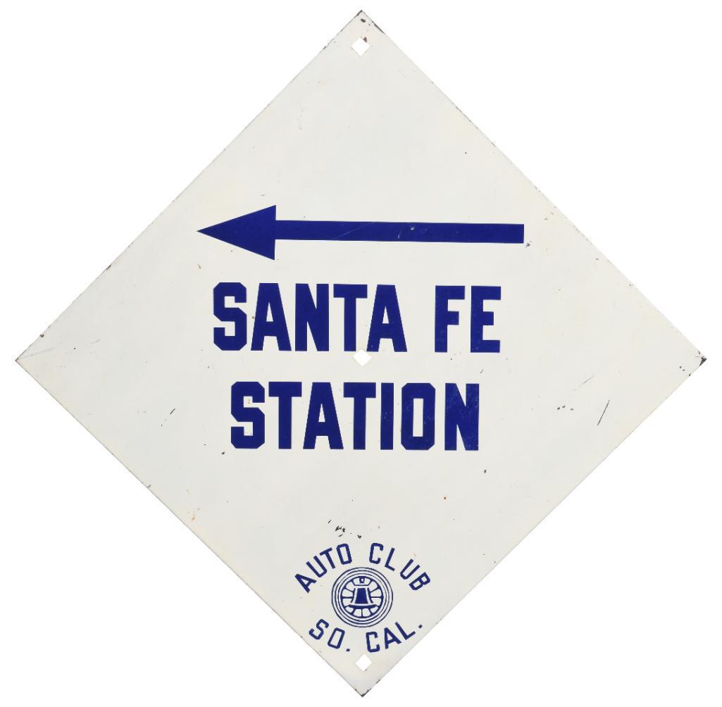 So. Cal. Auto Club Santa Fe Station Sign (1 of 2)