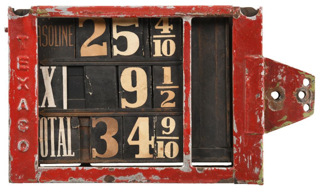 Texaco Gas Pump Pricer Sign (1 of 2)