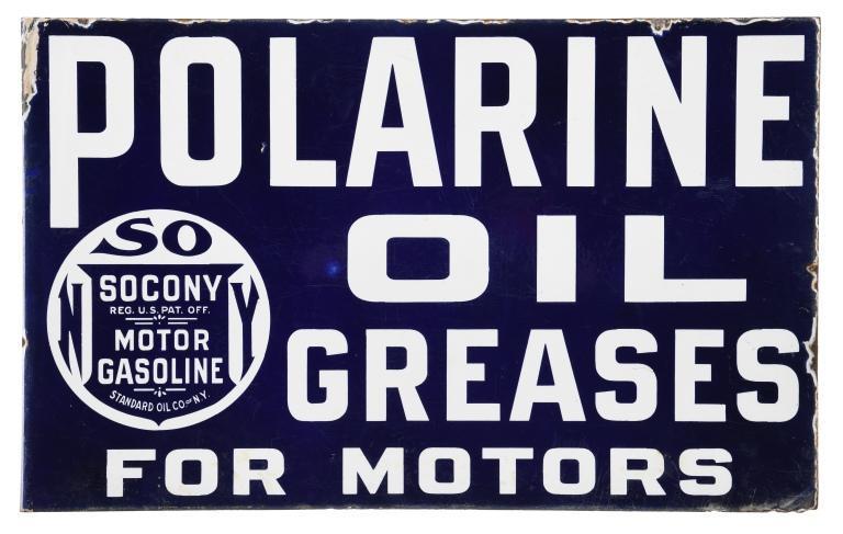 Early Socony Polarine Grease Sign (1 of 2)
