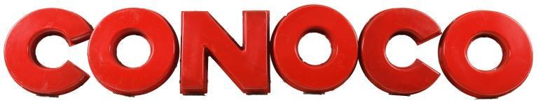 Plastic Conoco Gas Station Letters (1 of 1)