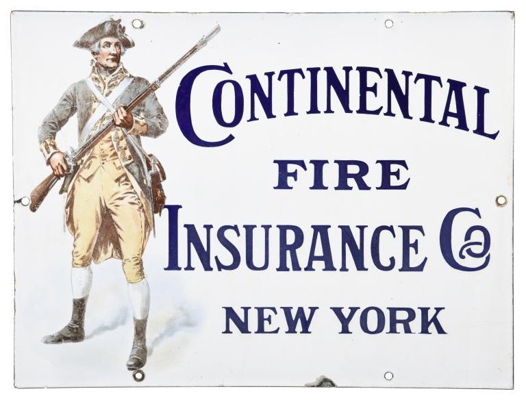 Continental Fire Insurance Co. Sign (1 of 2)
