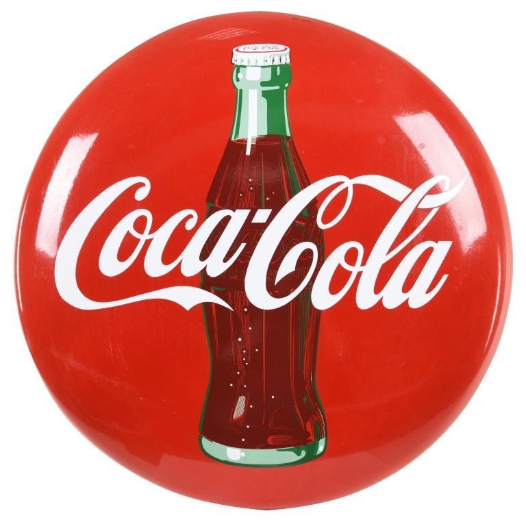 Coca Cola Button Sign (1 of 2)