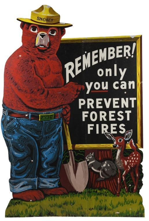 Smokey The Bear Forest Fire Sign (1 of 2)