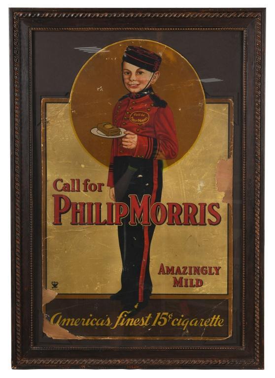 Call For Phillip Morris Cigarettes Sign (1 of 1)