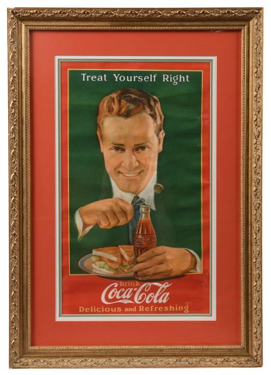 Framed 1920's Coca Cola Poster (1 of 1)