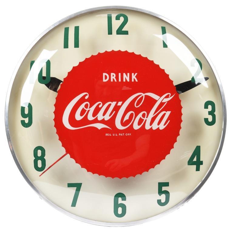 Drink Coca Cola Round Light Up Clock (1 of 3)