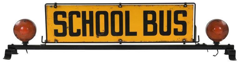 School Bus Sign With Bracket (1 of 2)