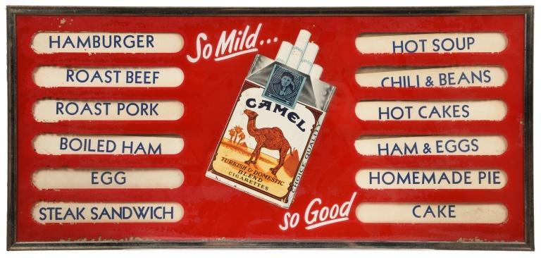 Camel Cigarettes Menu Board (1 of 2)