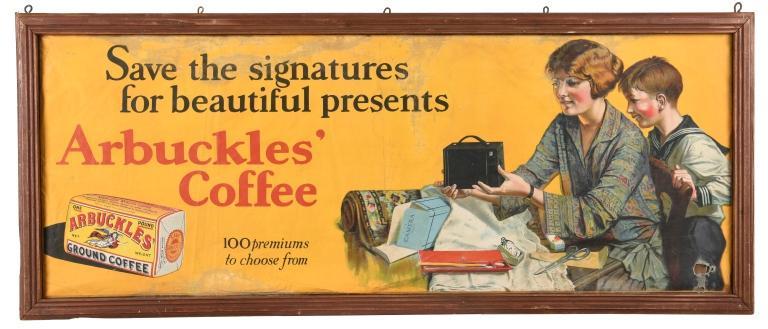Arbuckles Coffee Framed Banner (1 of 2)