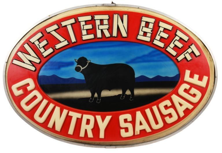 Western Beef Country Sausage Sign (1 of 2)