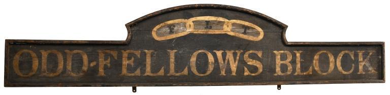 ODD FELLOWS SIGN (1 of 1)