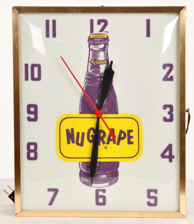 NU GRAPE ADVERTISING CLOCK (1 of 3)