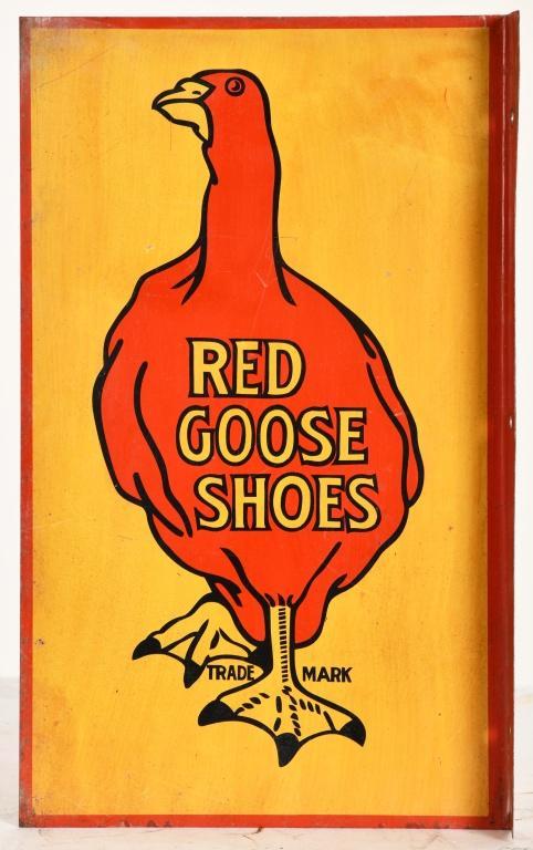 RED GOOSE SHOES FLANGE SIGN (1 of 2)