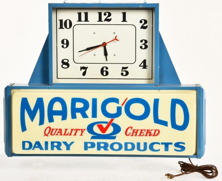 MARIGOLD DAIRY PRODUCTS ADVERTISING CLOCK (1 of 4)