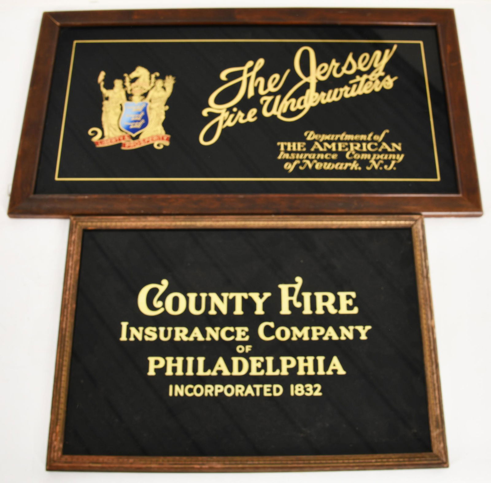 2 COLLECTIBLE INSURANCE SIGNS (1 of 2)