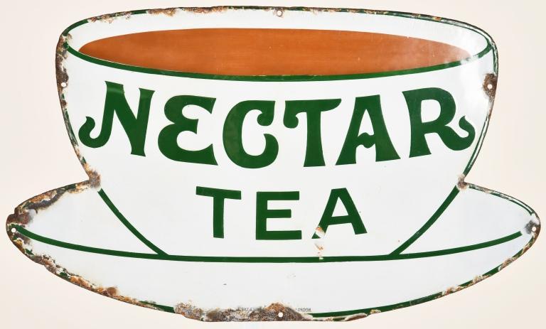 NECTAR TEA ADVERTISING SIGN (1 of 2)