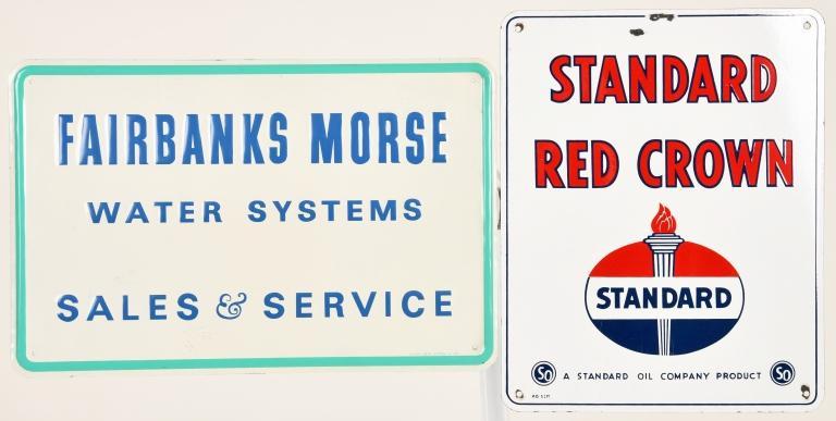 STANDARD RED CROWN & FAIRBANKS SIGNS (1 of 2)