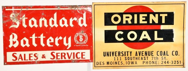 2 COLLECTIBLE SIGNS (1 of 2)