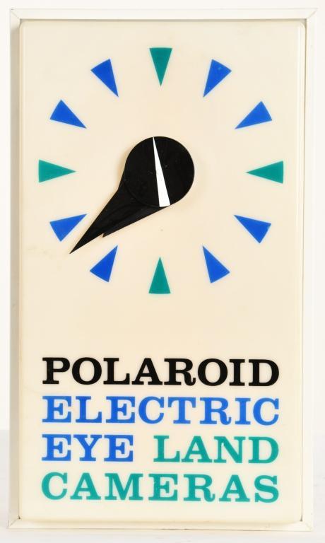 POLAROID CAMERA CLOCK ADVERTISING (1 of 3)