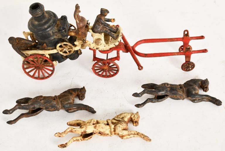 CAST IRON FIRE WAGON 1920 TO 1940 (1 of 1)