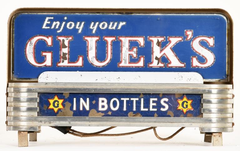 GLUEK'S BEER LIGHTED SIGN (1 of 2)
