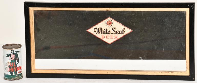 KIEWEL'S WHITE SEAL & RARE PAUL BUNYAN BEER ADVERTISING (1 of 2)