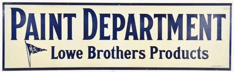 LOWE BROTHERS PAINT SIGN (1 of 2)