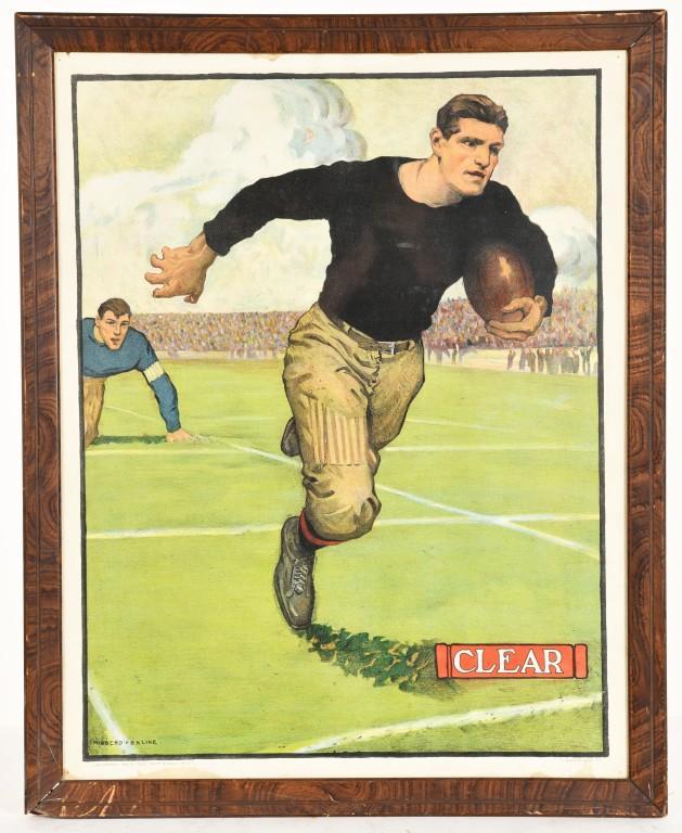 1920'S FRAMED FOOTBALL PRINT (1 of 2)