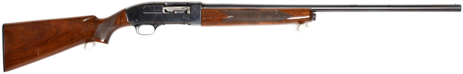 S#87587 Winchester Model 50 Semi-Auto Shotgun: 28" modified choke barrel. Gun has been re-blued and re-stocked. Mechanically very good. Shipped 1957.